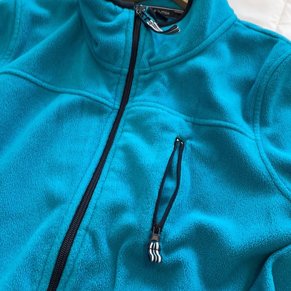 NAUTICA Full Zip Turquoise Fleece Jacket - Picture 5 of 11